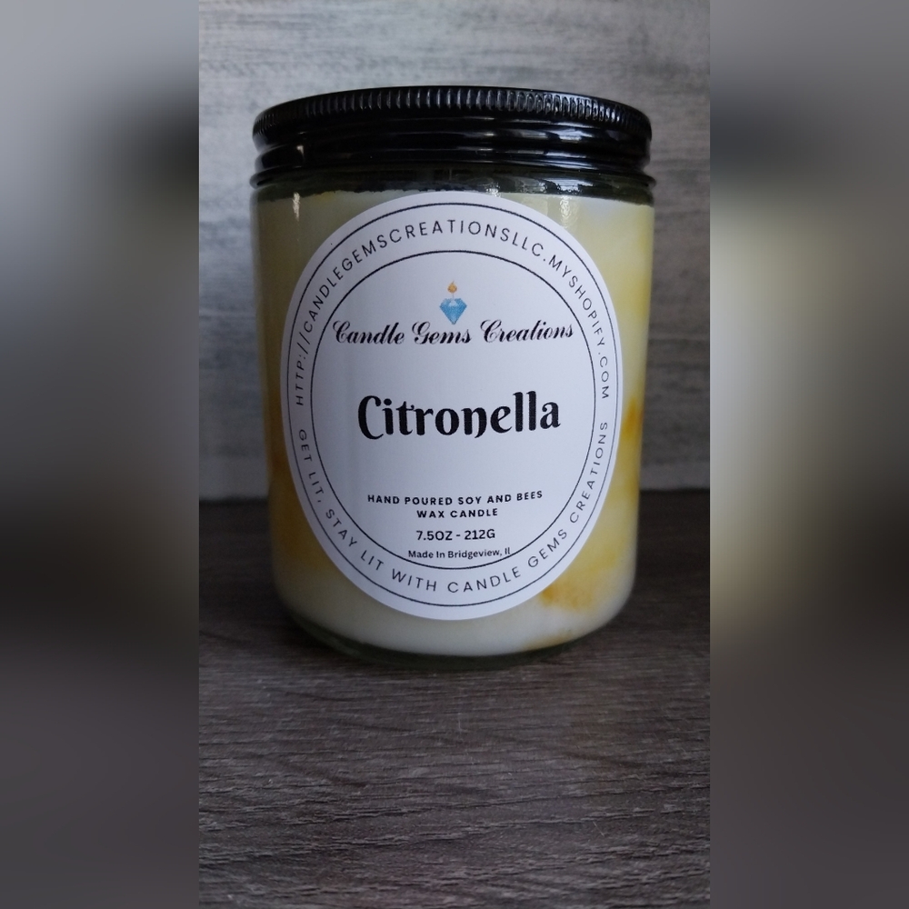 Citronella Candle - Yellow